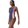 imageSpeedo Womens Swimsuit One Piece Hydraline Standard CutZip Cerulean Blue