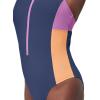 imageSpeedo Womens Swimsuit One Piece Hydraline Standard CutZip Cerulean Blue