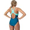 imageSpeedo Womens Swimsuit One Piece Hydraline Standard CutZip Dark Teal