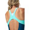 imageSpeedo Womens Swimsuit One Piece Hydraline Standard CutZip Dark Teal