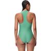 imageSpeedo Womens Swimsuit One Piece Hydraline Standard CutZip Lazy DaisyLight Green