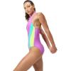 imageSpeedo Womens Swimsuit One Piece Hydraline Standard CutZip Neon Violet