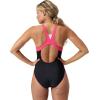 imageSpeedo Womens Swimsuit One Piece Hydraline Standard CutZip Raspberry Fill