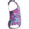 imageSpeedo BabyGirls Swimsuit Infant to Big Kid UPF 50 Learn to SwimFrill 1pc Neon VioletSplash Bash