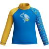 imageSpeedo Boys Swimsuit Infant to Big Kid UPF 50 Learn to SwimLS Top Lagoon Blue