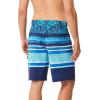 imageSpeedo Mens Swim Trunk Knee Length Boardshort EBoard StripedDiscontinuedAssemble Marine Green