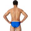 imageSpeedo Mens Swimsuit Brief Eco Flex 2 Outseam BeachstarBlock Deep SapphireScreaming Green