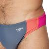 imageSpeedo Mens Swimsuit Brief Eco Flex 2 Outseam BeachstarBlock Grey LeadTropical Coral