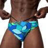 imageSpeedo Mens Swimsuit Brief Eco Flex 2 Outseam BeachstarDash Floral Peacoat