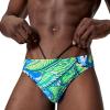 imageSpeedo Mens Swimsuit Brief Eco Flex 2 Outseam BeachstarFeathered Palm Deep Sapphire