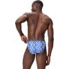 imageSpeedo Mens Swimsuit Brief Eco Flex 2 Outseam BeachstarSonar Stripe Deep Sapphire