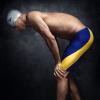 imageSpeedo Mens Swimsuit Jammer Endurance Splice Team Colors  Manufacturer DiscontinuedBlackBlue Spark