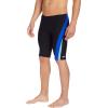 imageSpeedo Mens Swimsuit Jammer Endurance Splice Team Colors  Manufacturer DiscontinuedBlackBlue Splice
