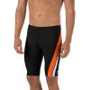 imageSpeedo Mens Swimsuit Jammer Endurance Splice Team Colors  Manufacturer DiscontinuedBlackOrange Splice