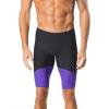 imageSpeedo Mens Swimsuit Jammer Endurance Splice Team Colors  Manufacturer DiscontinuedBlackPurple Spark