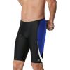 imageSpeedo Mens Swimsuit Jammer Endurance Splice Team Colors  Manufacturer DiscontinuedEdge BlackBlue