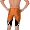 imageSpeedo Mens Swimsuit Jammer Endurance Splice Team Colors  Manufacturer DiscontinuedEdge BlackOrange