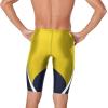 imageSpeedo Mens Swimsuit Jammer Endurance Splice Team Colors  Manufacturer DiscontinuedEdge NavyGold
