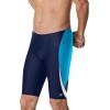 imageSpeedo Mens Swimsuit Jammer Endurance Splice Team Colors  Manufacturer DiscontinuedEdge NavyLight Blue
