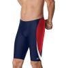 imageSpeedo Mens Swimsuit Jammer Endurance Splice Team Colors  Manufacturer DiscontinuedEdge NavyRed