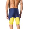 imageSpeedo Mens Swimsuit Jammer Endurance Splice Team Colors  Manufacturer DiscontinuedNavyGold Spark