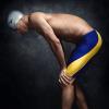 imageSpeedo Mens Swimsuit Jammer Endurance Splice Team Colors  Manufacturer DiscontinuedNavyRed Spark