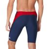 imageSpeedo Mens Swimsuit Jammer Endurance Splice Team Colors  Manufacturer DiscontinuedNavyRedWhite Splice