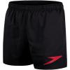 imageSpeedo Printed Leisure 16quot Swim Trunks MenBlackFed Red