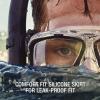 imageSpeedo UnisexAdult Swim Snorkel Dive Mask AntiFog with Nose Cover Adventure SeriesM Blue