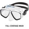 imageSpeedo UnisexAdult Swim Snorkel Dive Mask AntiFog with Nose Cover Adventure SeriesM Blue