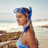 imageSpeedo UnisexAdult Swim Snorkel Dive Mask AntiFog with Nose Cover Adventure SeriesMS Smoke
