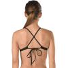 imageSpeedo Womens Endurance Lite Solid Triangle Tie Back Bikini TopSpeedo Black