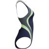 imageSpeedo Womens Swimsuit One Piece Creora Highclo Quantum Splice High Cut SolidRib PeacoatPale Clover