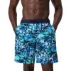 imageSpeedo Mens Swim Trunk Knee Length Boardshort Bondi Printed20 Breezy Palm Hawaiian Sky