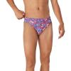imageSpeedo Mens Swimsuit Brief Eco Flex 2 Outseam BeachstarPrint Bittersweet