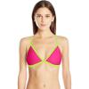 imageSpeedo Womens Endurance Lite Solid Triangle Tie Back Bikini TopElectric PinkGreen