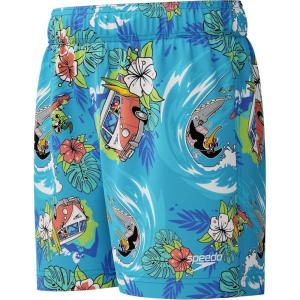 imageSpeedo Boys Swimsuit Infant to Big Kid UPF 50 Learn to SwimTrunk Picton BlueSurfs Up