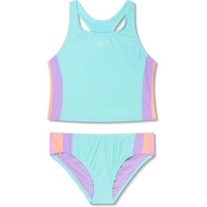 imageSpeedo Girls Swimsuit Two Piece Tankini Thick StrapTankini SetArctic Glass