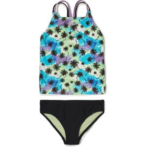 imageSpeedo Girls Swimsuit Two Piece Tankini Thin StrapPalm Fairy Wren