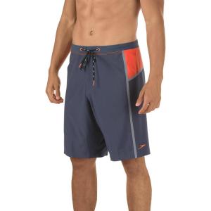 imageSpeedo Mens Stretch Tech Boardshort Workout amp Swim Trunks Black Size 32Granite