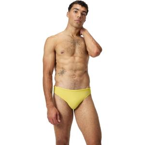 imageSpeedo Mens Swimsuit Brief Eco Flex 2 Outseam BeachstarBanana Smoothie