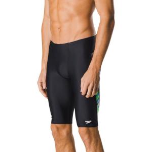 imageSpeedo Mens Swimsuit Jammer Powerflex Eco Reigning LightSwimsuitBlueGreen