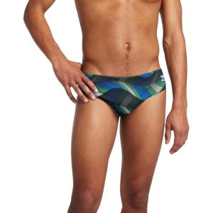 imageSpeedo UnisexAdult Precision BriefTeam Royal BlueBright Green