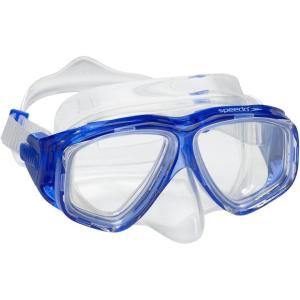 imageSpeedo UnisexAdult Swim Snorkel Dive Mask AntiFog with Nose Cover Adventure SeriesM Blue