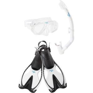 imageSpeedo UnisexAdult Swim Snorkel Dive Mask AntiFog with Nose Cover Adventure SeriesMSF Black SIOC