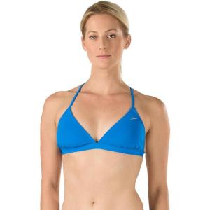 imageSpeedo Womens Endurance Lite Solid Triangle Tie Back Bikini TopUltra Blue