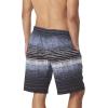 imageSpeedo Mens Swim Trunk Knee Length Boardshort Active Flex EBoard PrintedBlackGrey