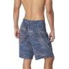 imageSpeedo Mens Swim Trunk Knee Length Boardshort Active Flex EBoard PrintedPalm Deep Steel