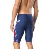 imageSpeedo Mens Swimsuit Jammer Endurance Liquid VelocityDiscontinuedNavyOrange