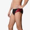 imageSpeedo Womens Swimsuit Brief Powerflex Eco Revolve Splice Team ColorsBlackMaroon